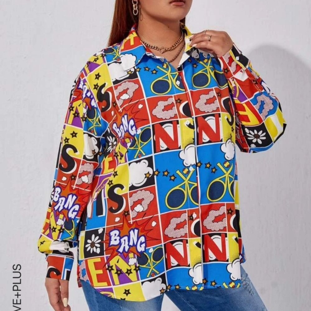 SHEIN 
!!! Pop Art 👚